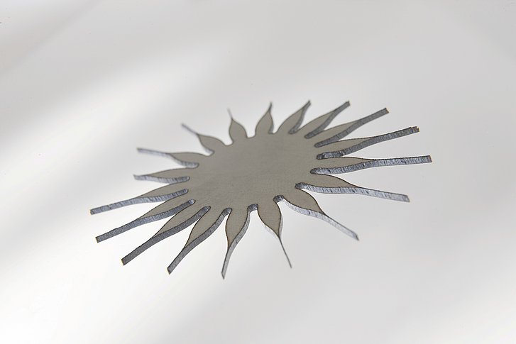 Precision cutting part made of stainless steel - almost any contours are easy to produce