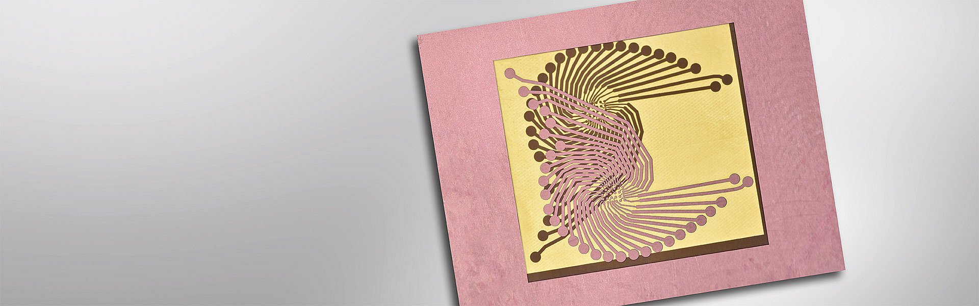 Double-sided PET film laser structured Double-sided PET film laser structured